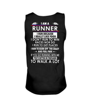 Load image into Gallery viewer, I Am A Runner I Run Because I Really Like Food Custom Design Unisex Tank Top
