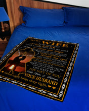 Load image into Gallery viewer, Husband Gift For Wife Never Forget That I Love You Fleece Blanket
