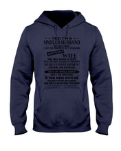 Load image into Gallery viewer, A Spoiled Husband Of April Freaking Awesome Wife Trending For Birthday Gift Hoodie
