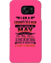 Load image into Gallery viewer, I'm A Grumpy Old Man I Was Born In May With My Heart Phone case
