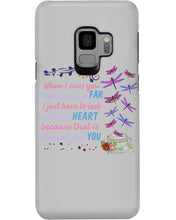 Load image into Gallery viewer, Butterflies When I Miss You I Just Have To Look Inside My Heart Gift For Lover Phone case

