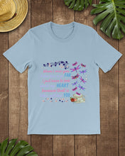 Load image into Gallery viewer, Butterflies When I Miss You I Just Have To Look Inside My Heart Gift For Lover Guys Tee
