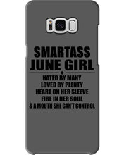 Load image into Gallery viewer, Birthday Gift For Smartass June GirlHeart On Her Sleeve Phone case
