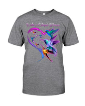 Load image into Gallery viewer, Hummingbirds Heart Shaped I Am A Simple Woman Gift For Mom Guys Tee
