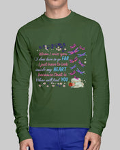 Load image into Gallery viewer, Butterflies When I Miss You I Just Have To Look Inside My Heart Gift For Lover Unisex Long Sleeve
