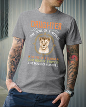 Load image into Gallery viewer, Daughter The Soul Of Witch The Fire Of Lioness Guys Tee
