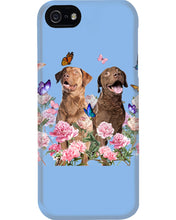 Load image into Gallery viewer, Gift For Dog LoversChesapeake Bay Retriever With Peonies Phone case
