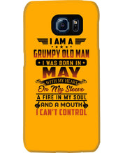 Load image into Gallery viewer, I'm A Grumpy Old Man I Was Born In May With My Heart Phone case
