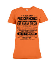 Load image into Gallery viewer, Je Suis Un Fils Chanceux Birthday Gift For Men Ladies Tee
