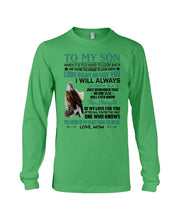 Load image into Gallery viewer, Look Right Beside You Eagle Mom Gift For Son Unisex Long Sleeve
