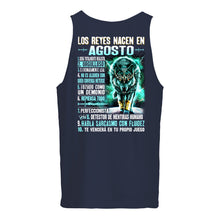 Load image into Gallery viewer, Birthday Gift Los Reyes Nacen En Agosto Angry Wolf Unisex Tank Top

