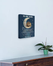 Load image into Gallery viewer, I'm So In Love With Every Little Thing About You Lion Custom Name Gift For Husband Matte Canvas
