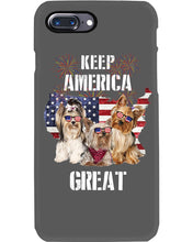 Load image into Gallery viewer, Keep America Great Yorkshire Terrier Gift For Dog Lovers Phone case
