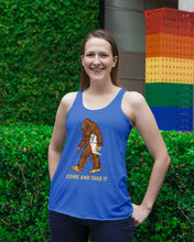 Load image into Gallery viewer, Bigfoot Come And Take It Simple Custom Design Ladies Flowy Tank
