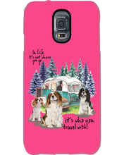 Load image into Gallery viewer, Cavalier King It's Who You Travel With Gift For Dog Lovers Phone case
