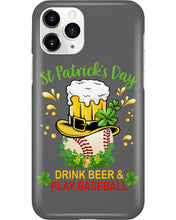 Load image into Gallery viewer, Baseball Drink Beer Day St Patrick's Day Gift For Baseball Lovers Phone case
