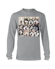 Load image into Gallery viewer, Many Love Husky Siberian On Phone Case Gift For Husky Lovers Unisex Long Sleeve
