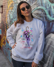 Load image into Gallery viewer, Butterflies Find Joy In The Journey Gift For Daughter Sweatshirt
