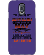 Load image into Gallery viewer, I'm A Grumpy Old Man I Was Born In May With My Heart Phone case
