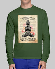 Load image into Gallery viewer, I'm Mostly Peace Love And Light Yoga Gift For Yoga Lovers Unisex Long Sleeve
