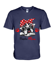 Load image into Gallery viewer, Boston Terrier With White Glasses Love Mom Gift For Dog Lovers Guys V-Neck
