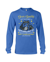 Load image into Gallery viewer, Gift From Bump To Daddy You're My Hero Already Happy Father's Day Unisex Long Sleeve

