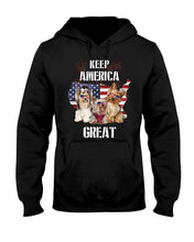 Load image into Gallery viewer, Keep America Great Yorkshire Terrier Gift For Dog Lovers Hoodie
