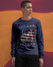 Load image into Gallery viewer, Eagle American Pride Spirit Of America Gift For American People Unisex Long Sleeve
