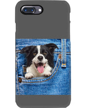 Load image into Gallery viewer, Border Collie In Denim Pocket Gift For Dog Lovers Phone case
