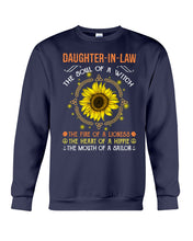 Load image into Gallery viewer, Daughter-in-law A Soul Of A Witch Fire Of A Lioness Sweatshirt
