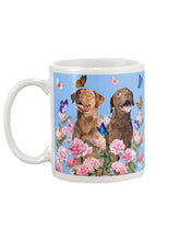 Load image into Gallery viewer, Gift For Dog LoversChesapeake Bay Retriever With Peonies Mug
