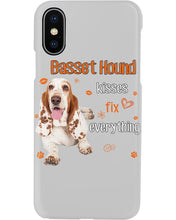 Load image into Gallery viewer, Basset Hound Kisses Fix Everything Gift For Dog Lovers Phone case
