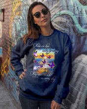 Load image into Gallery viewer, Butterfly Sunset On Beach Those We Love Don't Go Away Gift For Lover Sweatshirt
