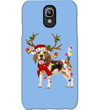 Load image into Gallery viewer, Beagle Gorgeous Reindeer Xmas Lights Gift For Dog Lovers Phone case
