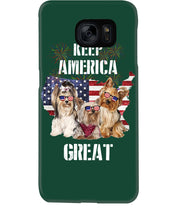 Load image into Gallery viewer, Keep America Great Yorkshire Terrier Gift For Dog Lovers Phone case
