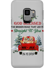 Load image into Gallery viewer, Golden Retriever X-mas Road Gift For Dog Lovers Phone case
