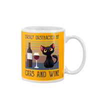Load image into Gallery viewer, Easily Distracted By Cats And Wine Special Custom Design Mug
