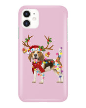 Load image into Gallery viewer, Beagle Gorgeous Reindeer Xmas Lights Gift For Dog Lovers Phone case
