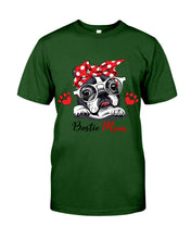 Load image into Gallery viewer, Boston Terrier With White Glasses Love Mom Gift For Dog Lovers Guys Tee
