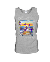 Load image into Gallery viewer, Butterfly Sunset On Beach Those We Love Don't Go Away Gift For Lover Unisex Tank Top
