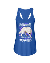 Load image into Gallery viewer, If You Kick Me When I Am Down You Better Pray Trending Ladies Flowy Tank
