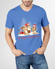 Load image into Gallery viewer, Cats We Wish You A Merry Christmas Gift For Cat Lovers Guys V-Neck
