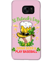 Load image into Gallery viewer, Baseball Drink Beer Day St Patrick's Day Gift For Baseball Lovers Phone case
