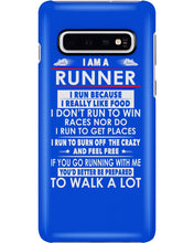 Load image into Gallery viewer, I Am A Runner I Run Because I Really Like Food Custom Design Phone case
