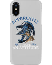 Load image into Gallery viewer, Apparently I Have An Attitude Blue Dragon Phone case
