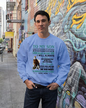 Load image into Gallery viewer, Look Right Beside You Eagle Mom Gift For Son Sweatshirt
