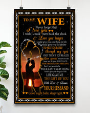 Load image into Gallery viewer, Husband Gift For Wife Never Forget That I Love You Vertical Poster
