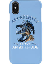 Load image into Gallery viewer, Apparently I Have An Attitude Blue Dragon Phone case
