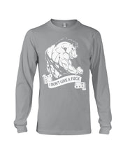 Load image into Gallery viewer, I Don't Give A Fuck Horse Muscle Gift For Boy Unisex Long Sleeve
