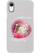 Load image into Gallery viewer, A Hundred Hearts Would Too Few To Carry All My Love For You Cats Gift For Cat Lovers Phone case
